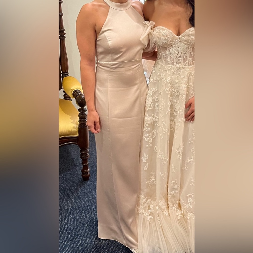 Amsale Jacinda Bridesmaid Dress - Champagne